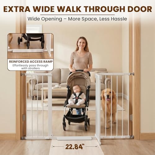 Mumeasy 36" Extra Tall Baby Gate - Image 4