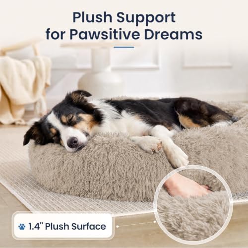 JOLLYVOGUE Washable Dog Beds Large Sized Dog, 36 Inch Donut Large Dog Bed - Image 6