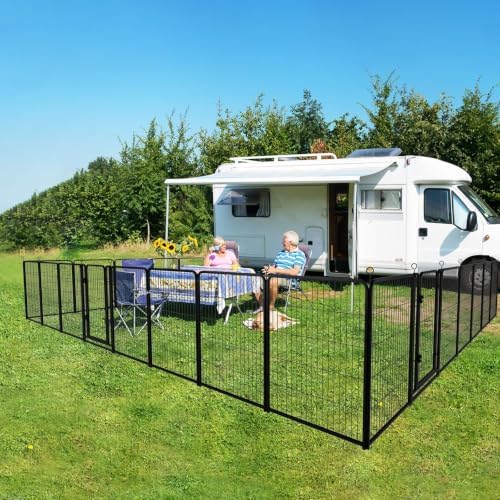 Kfvigoho Dog Playpen Outdoor Extra Wide 12 Panels Heavy Duty Dog Fence 47" - Image 2