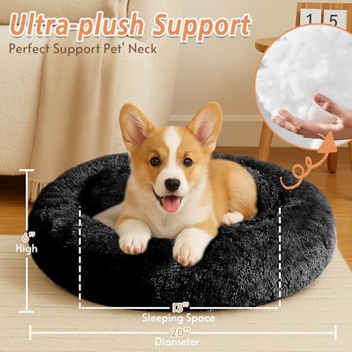 JOLLYVOGUE Calming Small Dog & Cat Bed - Image 5
