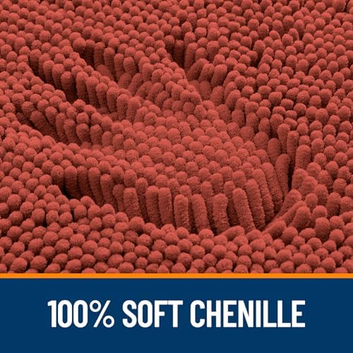 OLANLY Small Bathroom Rugs 30x18, Extra Soft Absorbent Chenille Bath Rugs - Image 3