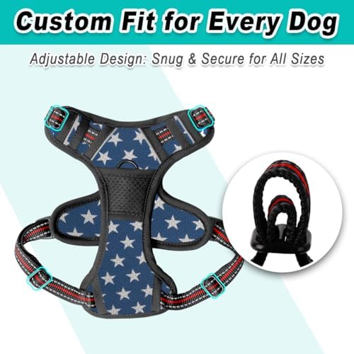 BARKBAY Dog Harness for Small Sized Dog No Pull Mesh 2 Clips Dog Vest - Image 6