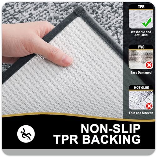 OLANLY Bathroom Runner Rugs 44x24, Long Bath Mats - Image 4
