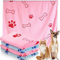 Chumia 4 Pcs Dog Towels for Drying Dog Puppy Bulk Microfiber Absorbent Paw by Chumia