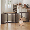Dog Gates for Doorways, Foldable Dog Gate Indoor, Freestanding Pet Gates for by Algherohein
