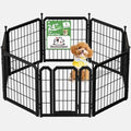 Indoor Dog Playpen, 24 Inch Metal Puppy Playpen, 8 Panels by Newsweetown