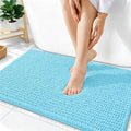 OLANLY Thick Chenille Absorbent Bathroom Rugs Mat 36x24, Sky Blue by OLANLY