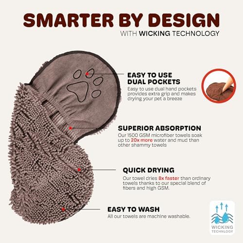 Dog Gone Smart The Dirty Dog Shammy Bath Towel - Image 4
