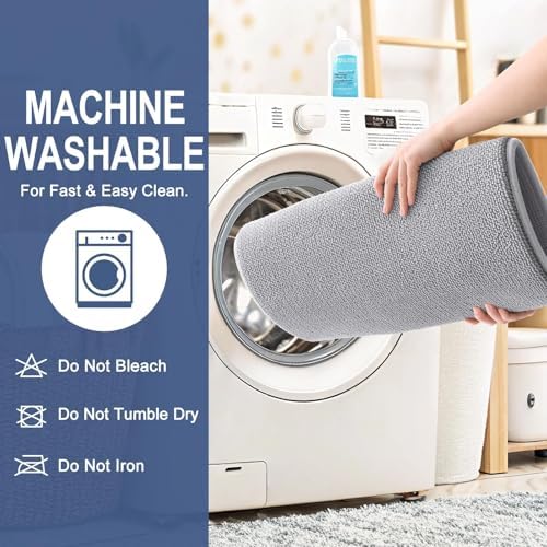 OLANLY Memory Foam Bathroom Runner Rug 59x24, Absorbent Long Bath Mat - Image 6