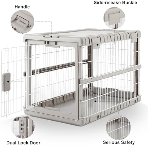 ZOMISIA 36" L Collapsible Dog Crate - Image 5
