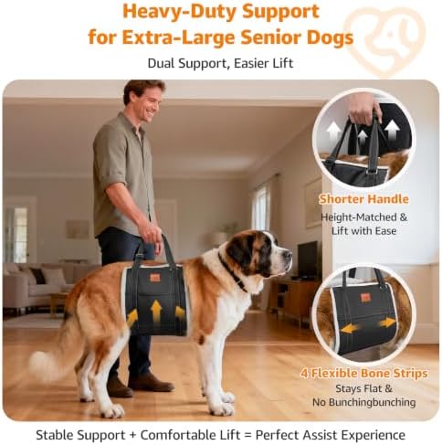 LOOBANI Dog Sling for Extra Large Dogs Hind Leg Support Weak Rear Leg Aid - Image 2