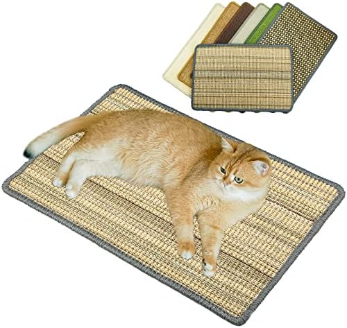 Cat Scratching Pad, 23.6 x 15.7inch Sisal Cat Scratch Mat by Pethave