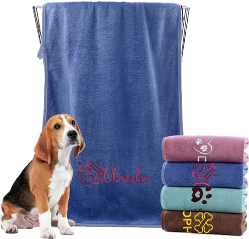xrlsg Personalized Dog Towel Custom Towel by XRLSG