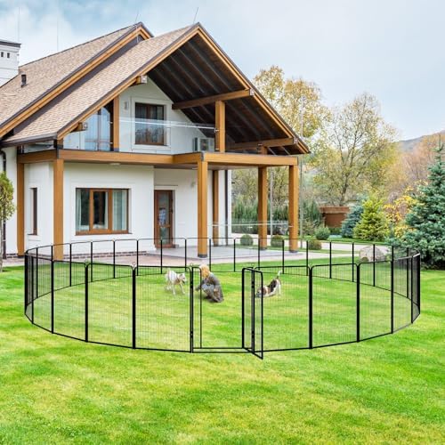 Kfvigoho Dog Playpen Outdoor Extra Wide 24 Panels Heavy Duty Dog Fence 47" - Image 2
