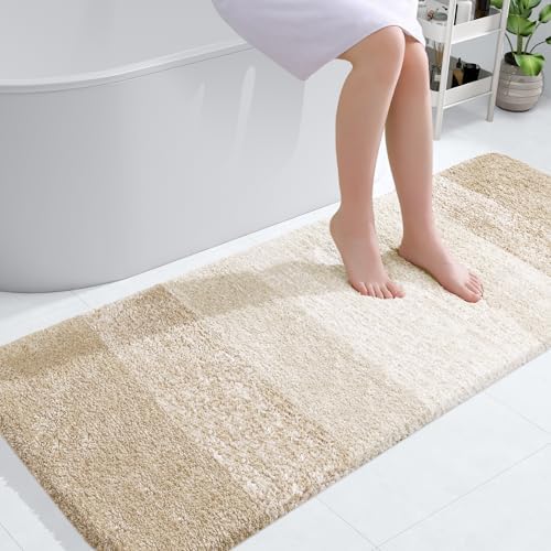 OLANLY Bathroom Runner Rug 40x24, Extra Soft Absorbent Microfiber Bath Rugs by OLANLY