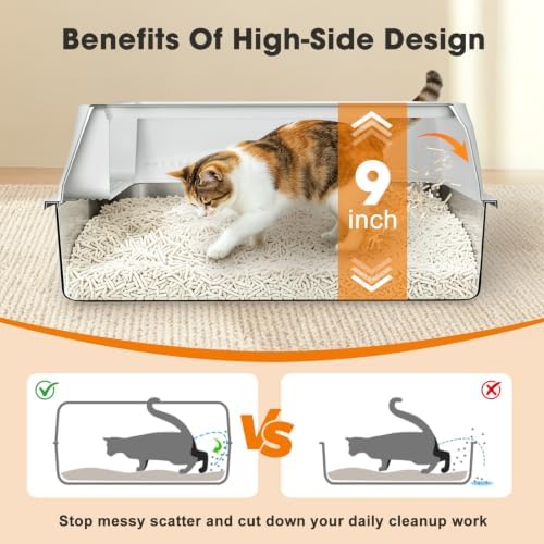 AIPERRO Stainless Steel Litter Box - Image 5