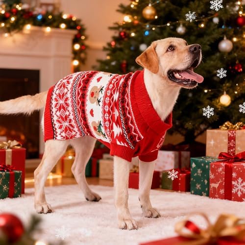 Christmas Matching Dog and Owner Outfits Sweater Clothes,Pet S - Image 5