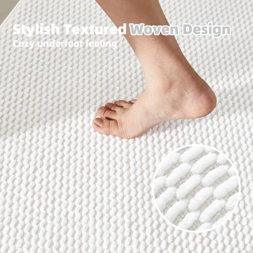TYUU Bathroom Rugs Non Slip Washable, Super Absorbent Thin Bath Mat Quick Dry - Image 3