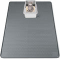 Silicone Cat Litter Mat for Litter Box 50”x35” Large Cat Mat, Dark Grey by Bartuke