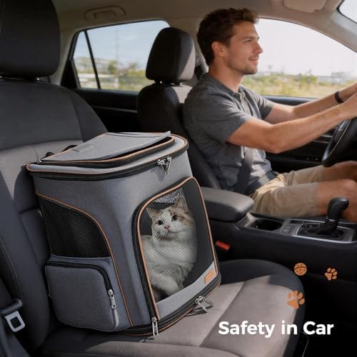 Large Cat Backpack Expandable Pet Carrier Backpack, Lekereise Dog Backpack - Image 6