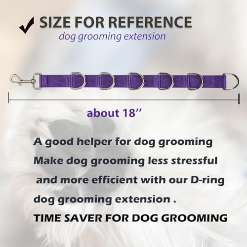 Dog Grooming Loop Extension Straps 2 Pack Heavy Duty Nylon Grooming Noose - Image 3