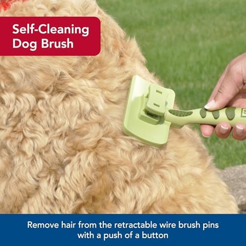 Coastal Pet Safari Dog Self-Cleaning Slicker Brush - Image 3