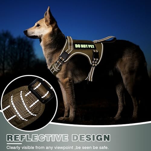 WINSEE Tactical Dog Harness, No Pull Dog Harness - Image 6
