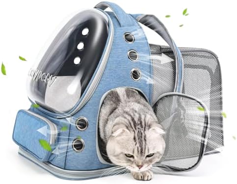 Cawypety Expandable Cat Backpack Large Space Cat Bubble Backpack Carrier by Cawypety