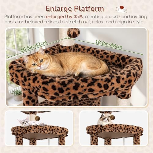 Globlazer 65in Leopard Cat Tree - Image 2