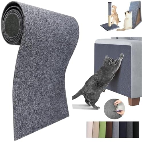 Cat Scratch Furniture Protector Mat DIY Cat Scratch Pad Self-Adhesive, Pet by Bomeiqee