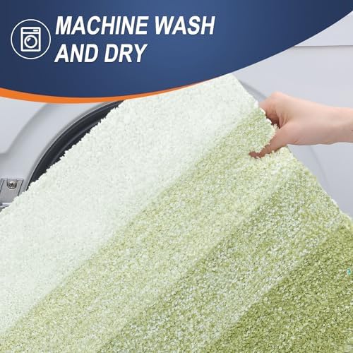 OLANLY Luxury Toilet Rugs U-Shaped 24x20, Soft Absorbent Microfiber Mat - Image 6