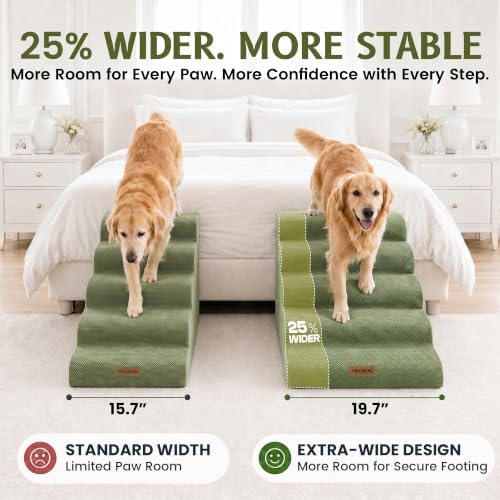 Miorun Extra Wide Dog Stairs for Large Dogs - Image 2