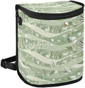 Car Trash Can Sage Florals Green Car Garbage Bag by Oarencol