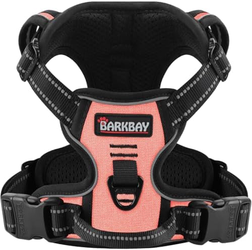 BARKBAY Dog Harness for Small Sized Dog No Pull 2 Leash Clips Dog Vest by BARKBAY