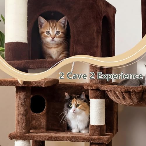 68 Inches Multi-Level Large and Tall Cat Tree Tower - Image 6