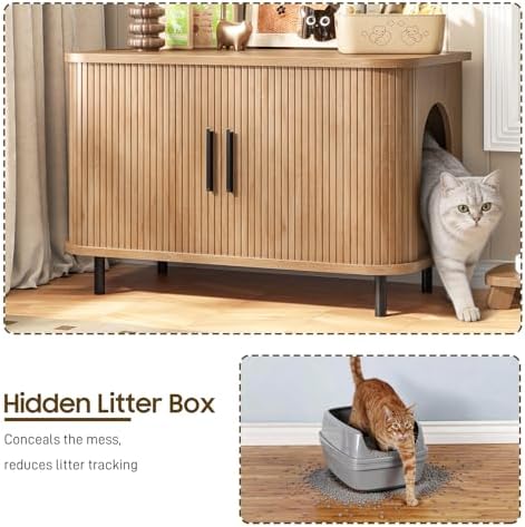 Halitaa Cat Litter Box Enclosurea - Image 5