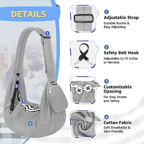 Lukovee Pet Sling, Puppy Small Pet Cat Carrier - Image 2