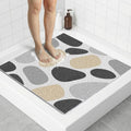 BLESWIN Loofah Bath Mat for Inside Shower, Large Bathtub Mat Non Slip for by BLESWIN