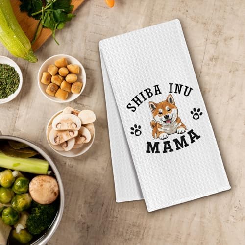 Shiba Inu Kitchen Towels, Dog Mama Shiba Inu Gifts - Image 3
