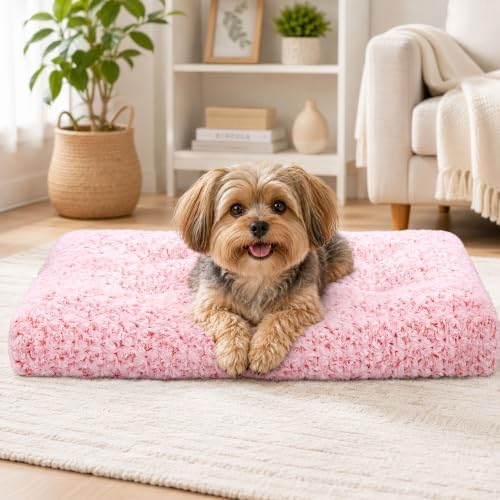 Dog Bed Medium Size, Plush Washable Pet Bed Mat, Dog Crate Bed 29"x21" - Image 6