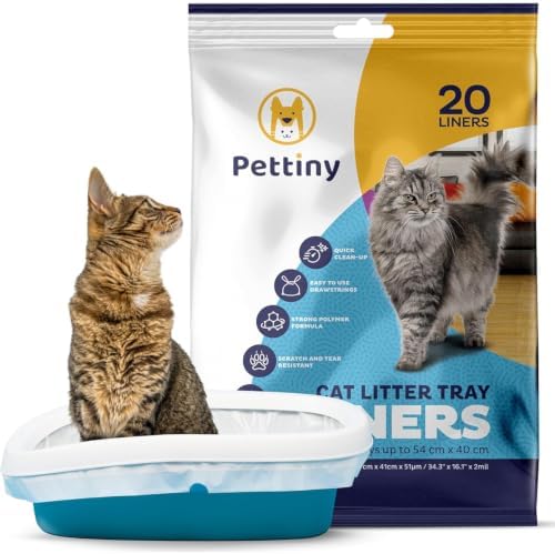 Pettiny 20 Cat Litter Box Liners by Pettiny