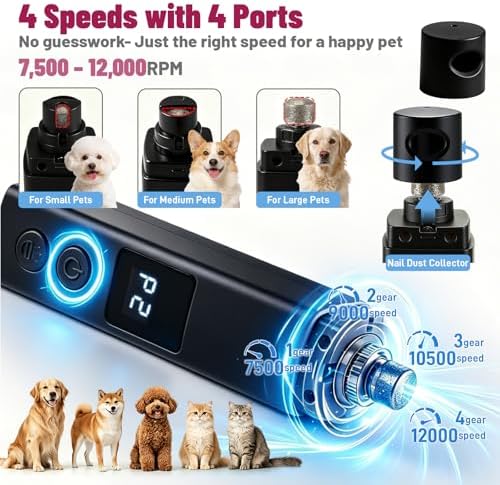 Quiet Dog Nail Grinder with Guard - Image 4