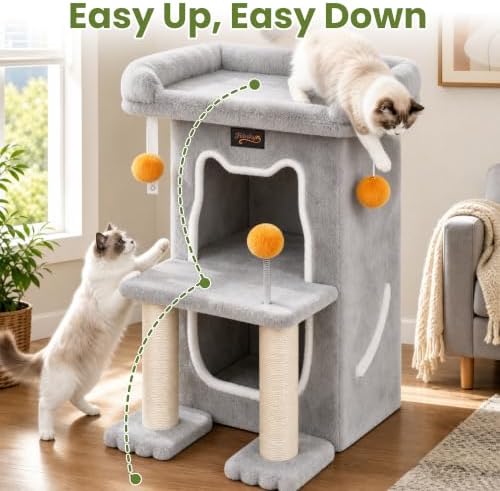 Small Cat Tree Tower Scratching Post - Image 6