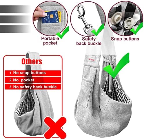Pet Dog Sling Carrier for 3-10 lbs pet, Dog Purse Pouch, Dog Satchel, - Image 2