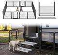 FXW Rollick Dog Playpen with RV Step Grid, 16 Panels by FXW