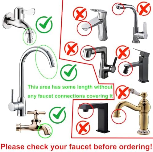 16.4ft/5m Sink Spray Rubber Hose, Sink Hose Attachment - Image 3