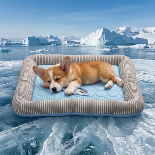Dog Cooling Bed Summer Sleeping Cool Ice Silk Bed by Pbed