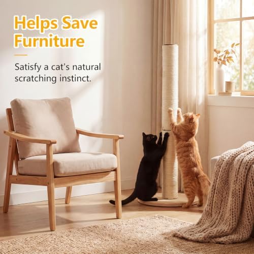 4 Pack M8 Cat Scratching Post Replacement, 15.7 in Sisal Posts - Image 5