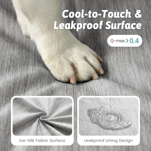 COZY KISS Cooling Dog Bed, Q-Max >0.4 Orthopedic Foam Dog Bed - Image 6