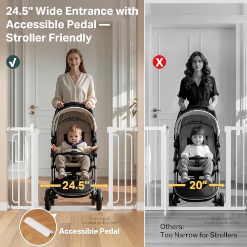 Cumbor 36.6-64 in Extra Wide Baby Gate - Image 6